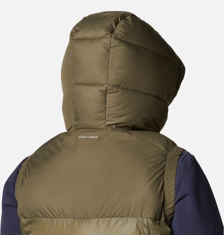 Women's Columbia Pike Lake II Insulated Vests Olive | Plus Size CA-QL361